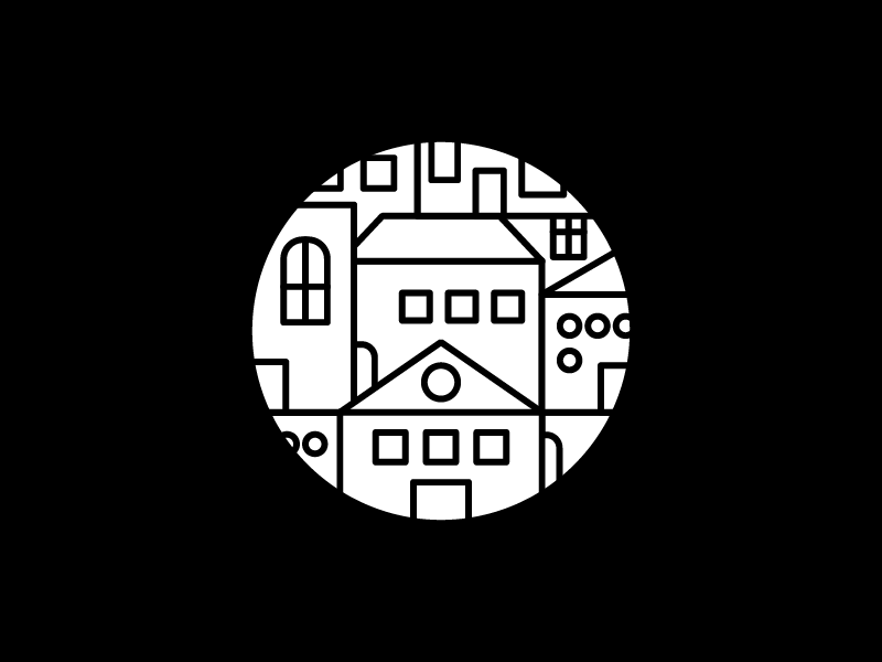 City Mark line art buildings house illustration utah salt lake city slc local neighborhood city