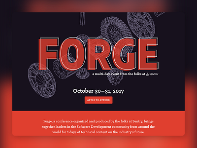 Forge Conference conference forge sentry ui ux web web design