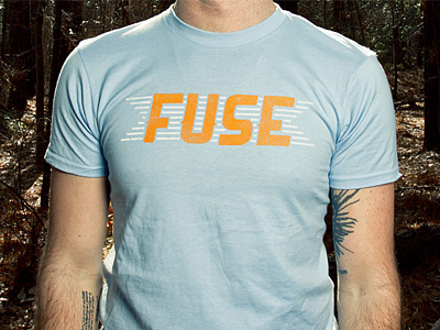 Fuse Airstream halftone texture tshirt type