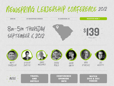 NLC Website 2012 conference knockout typography web