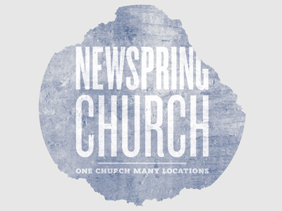 NewSpring Shirt Concept 03 church distressed tshirt typography