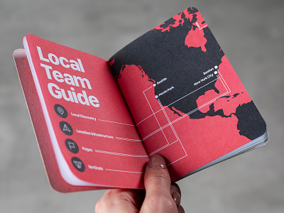 Facebook's Local Team Booklet book booklet editorial layout facebook guide layout design local team map paper print san francisco scout books underbelly