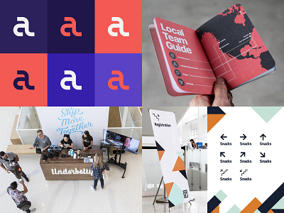 2018 branding conference editorial facebook logo non profit print scout books signage typography underbelly wayfinding