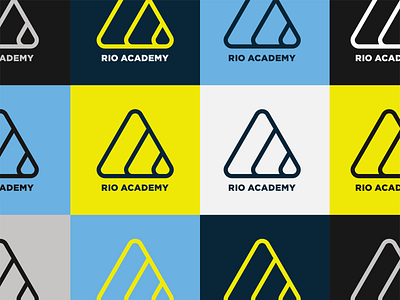 Rio Academy One Color bjj brand branding grappling gym jiu jitsu logo mark martial arts ocean rebrand rio rio de janeiro workout