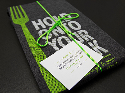 Hold Onto Your Fork church futura halftone illustration newspring scripture sign painter texture