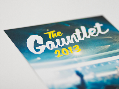 The Gauntlet 2013 80s beach logo skate