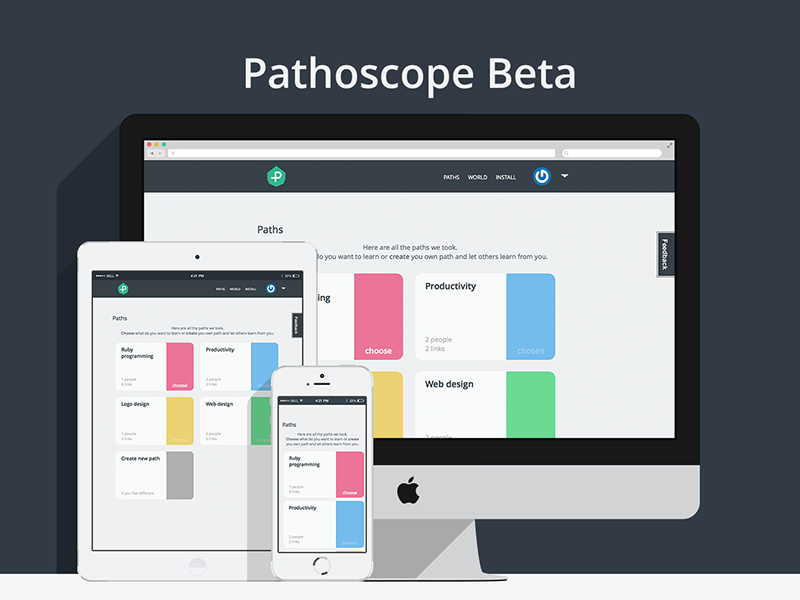 Pathoscope Beta fresh beta pathoscope web design invite design logo design project flat new web brand