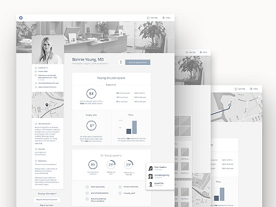 Doctor Profile Wireframes