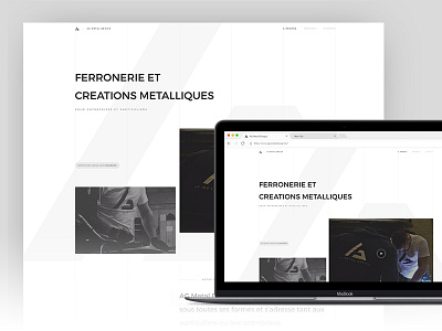 AG Metal Design - New website ag design metal minimalist web white
