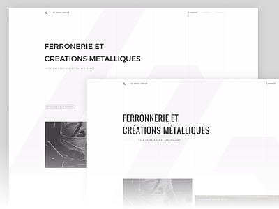 AG Metal Design - Font changes ag design font metal minimalist web white