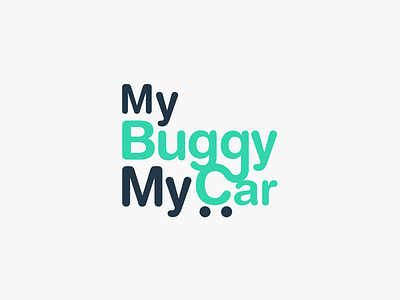 My Buggy My Car brand identity branding buggy car identity logo pushchair wordmark