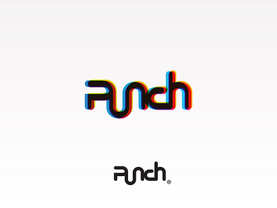 Punch 3d augmented brand branding design identity logo logo design punch visual effects