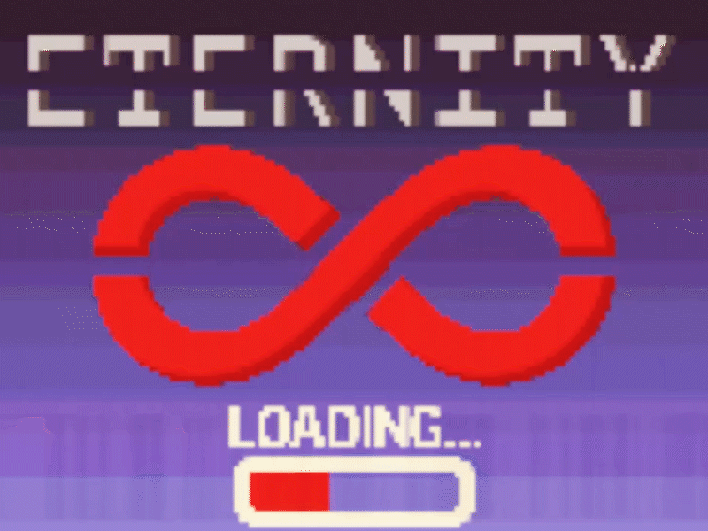 Infinity pt.12 animation design logo loop pixel art retro symbol