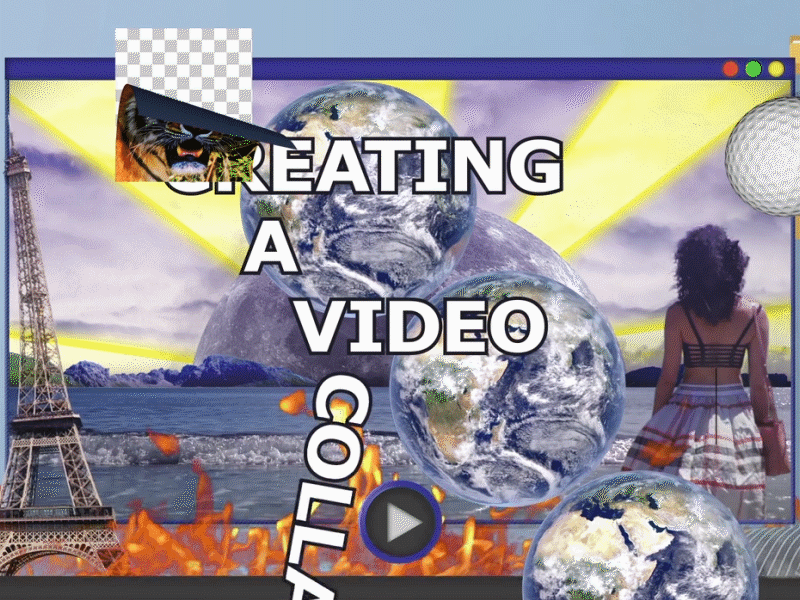 Creating a video collage... collage experimental glitchy trippy