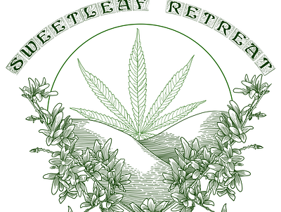 Sweetleaf T-Shirt Shirt All Green botanical cannabis design drawing illustration t shirt typography