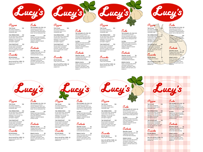 Lucy's Menu Drafts