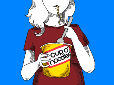 Cup O Noodles illustration