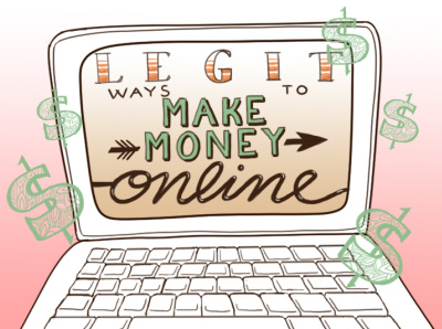 Legit Ways to Make Money Online illustration