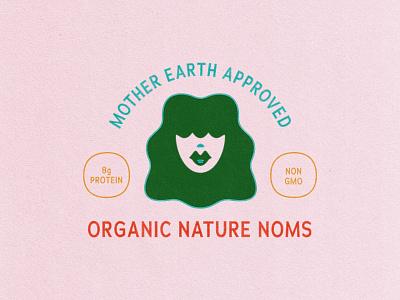 Mother earth approved branding earth face granola hippy icon illustration lake landscape lanscape mother mother nature mountains nature organic outdoors sun vector water woman