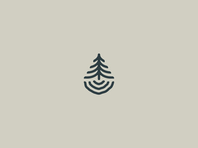 The great outdoors brand camping logo nature outdoor pine ripple tree tree ring water
