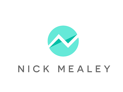 Nick Mealey Logo circle logo mark nick