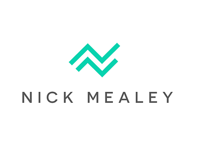 Nick Mealey Logo circle logo mark nick