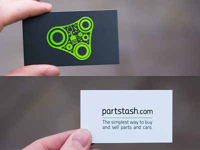 New Partstash Cards! business cards cars legit print parts partstash print spot uv