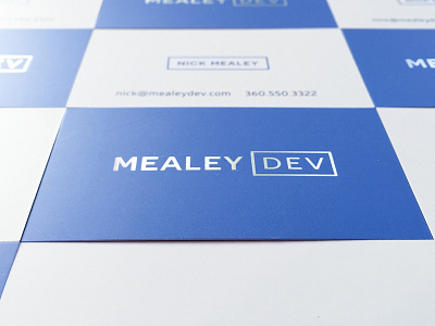New Cards blog business cards code css foil stamp html javascript mealeydev print