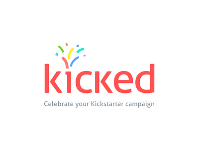Kicked kicked kickstarter logo party