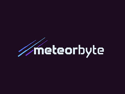 Meteorbyte Logo byte logo meteor vector
