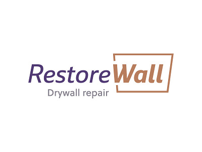 Restore Wall construction drywall logo restore