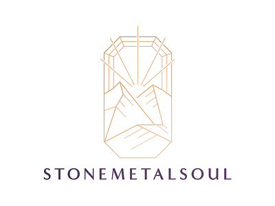 Stone Metal Soul Logo diamond engagment logo ring