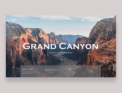 Grand Canyon adobe xd mockup ui uidesign website concept website design