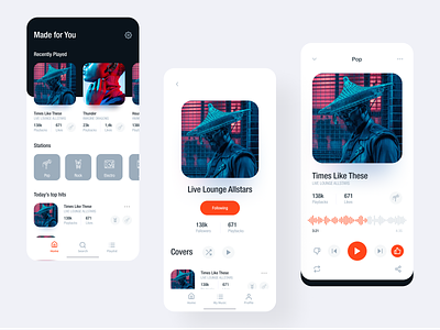 Music Player App album app audio music player playlist song ui