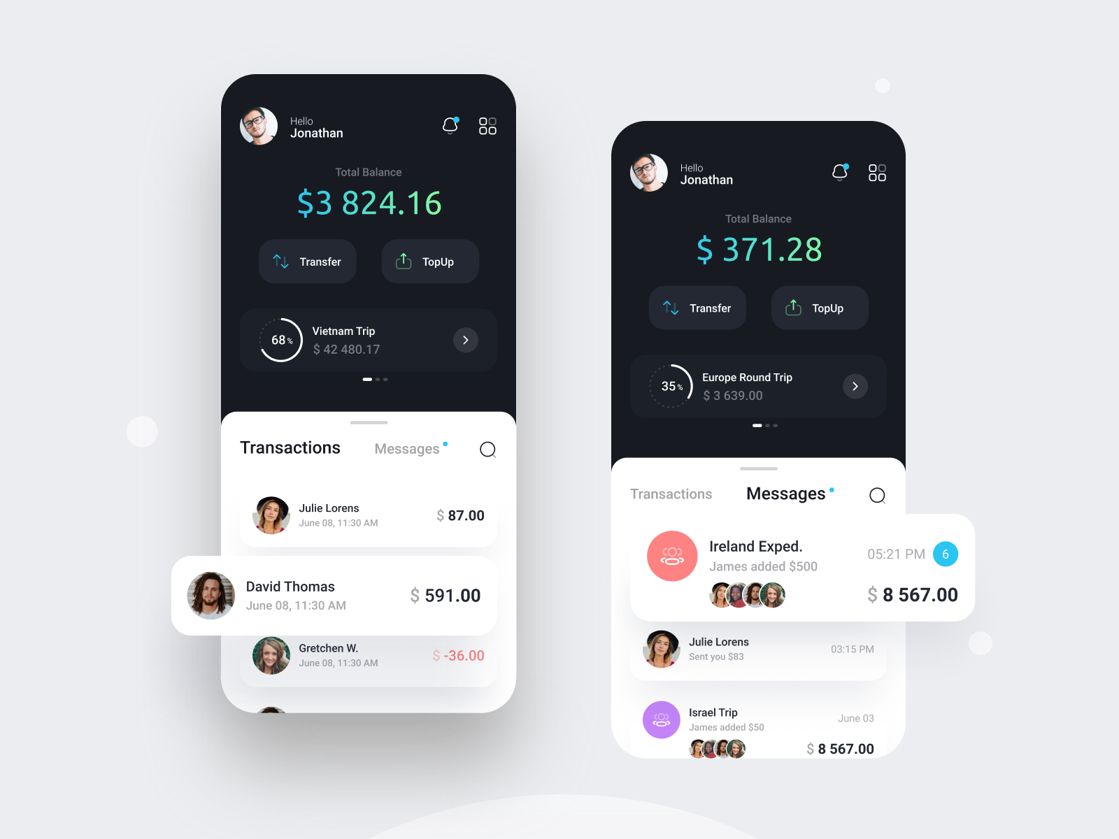 Travel Wallet App by Vitezslav Maly on Dribbble