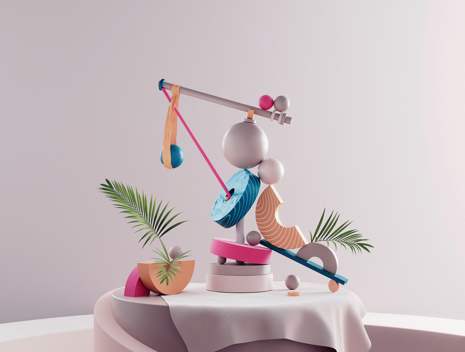 3D Abstract Composition - Capture the Balance by Vitezslav Maly on Dribbble