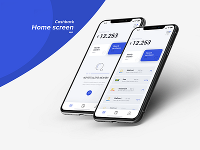 Cashback App app buy cashback design purchase retailers screen shop simple ui ux walllet