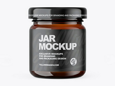 Amber Jar Mockup