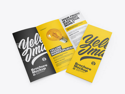 Two Brochures Mockup adv marketing advertising advertisment brand branding brochure brochures business business card business cards calling card card cards carton dl dl brochure flyer flyers mockup