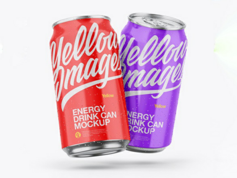 Download Two Cans Mockup By Vadim On Dribbble Yellowimages Mockups