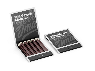 Two Matchbooks Mockup