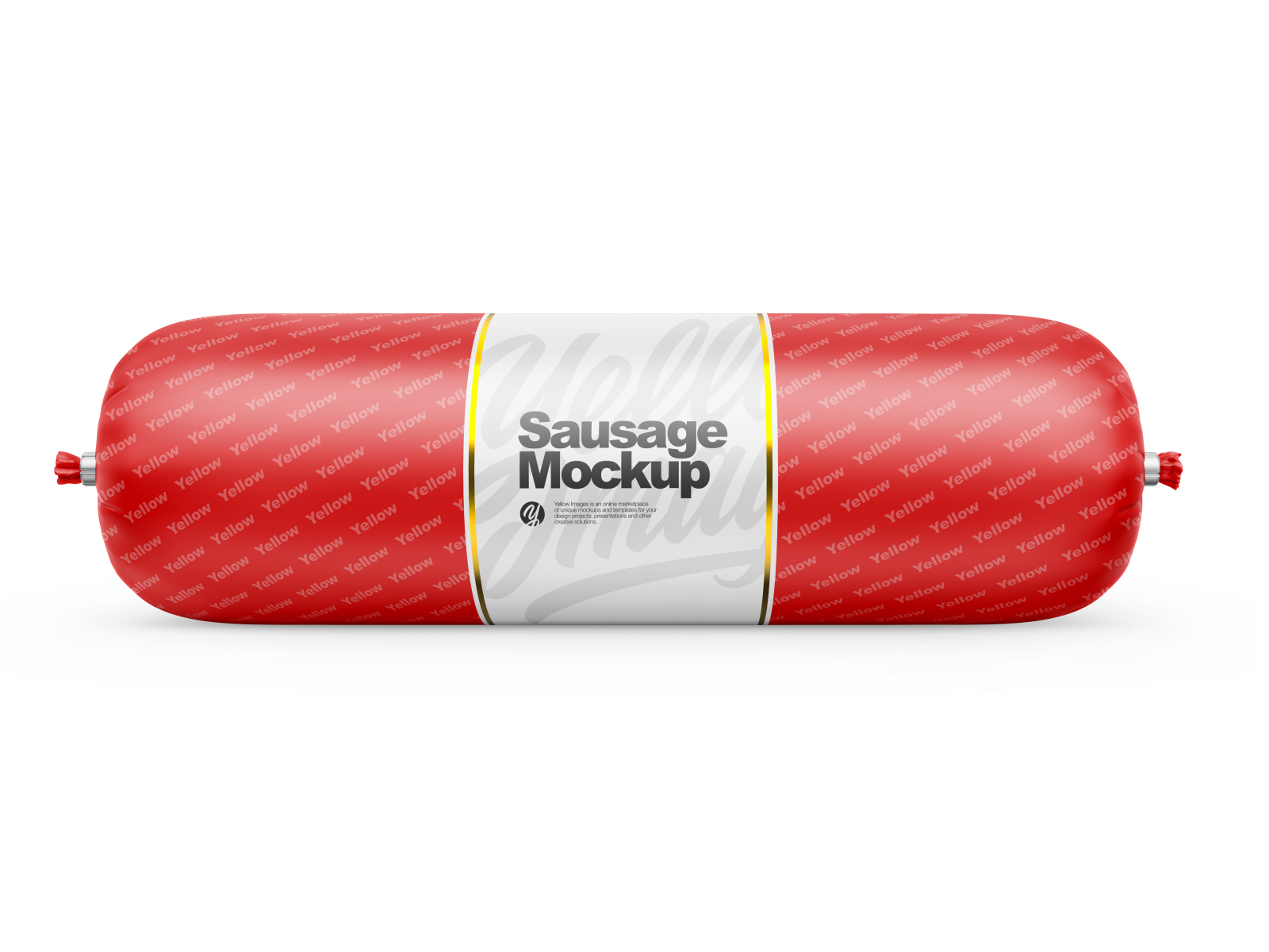 Download Matte Sausage Chub Mockup By Vadim On Dribbble