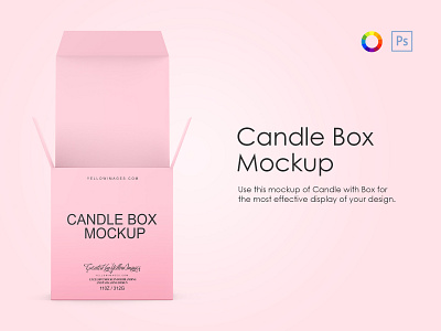 Candle W/ Box Mockup aroma candle box box with candle candle candle box candle in glass candle mockup candle template decoration glass glass candle glass cup gold high quality high qulality mockups holographic home candle hq interior mockup