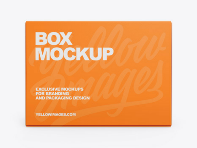 Download Free Box Mockup By Vadim On Dribbble PSD Mockup Template
