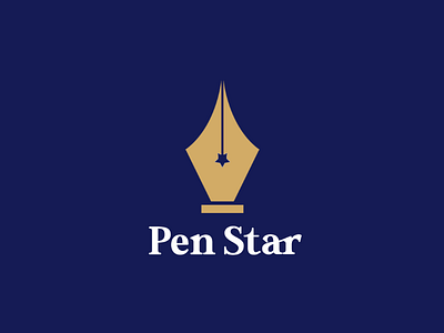 logo design pen star logo brand logo design designer