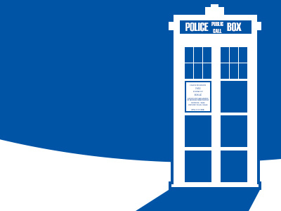 Another little peak blue doctor silhouette tardis white who