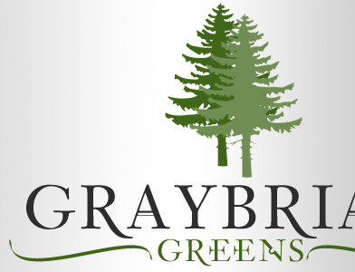 Graybriar Greens gray green grey logo tree
