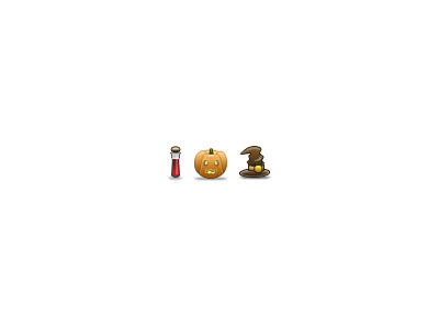 Happy Halloween! 32px blood buckle halloween hat icons pumpkin vial witch