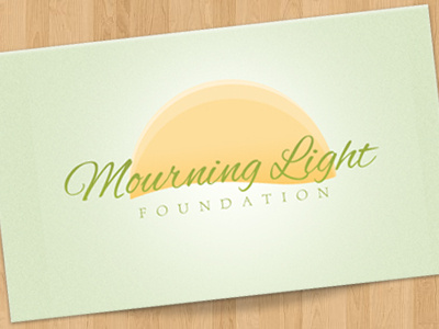 WIP Logo business card green light logo morning mourning sun yellow
