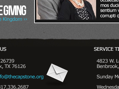 Church WIP 2 church design envelope grey jesus texture website